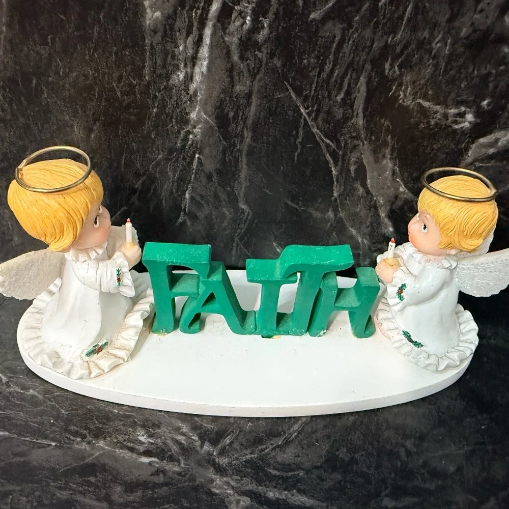 Angels Decorative Table Signs with “Joyful” and “Faith